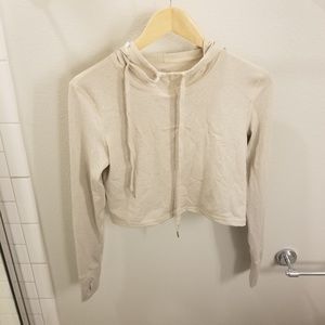 Buffbunny Collection Nude Crop Sweatshirt Size M